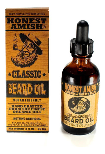 Honest Amish Classic Oléo Nutrição E Fortalecimento Da Barba