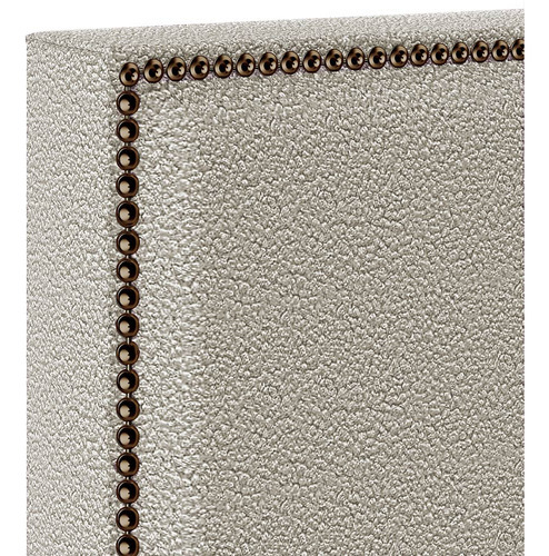 Cabeceira Box Casal Com Tachas 140 Cm Vicenza Bouclê Creme