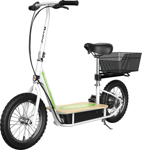 Ecosmart Metro Electric Scooter  Padded Seat Wide Bamboo