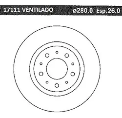 comprar Disco Freno Delantero (280mm) Volvo 850 91-96