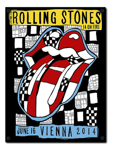 #1742 - Cuadro Decorativo Vintage The Rolling Stones Poster