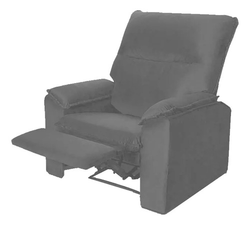 Poltrona Reclinable Holiday Tela Velour Estructura Maciza