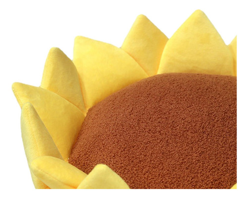 Almofada De Meditação Para Cadeira, Redonda, Amarelo 40cm
