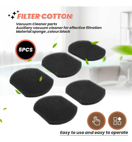 Filtro De Algodão Cristalino De 5 Peças Para Aspiração Dx118
