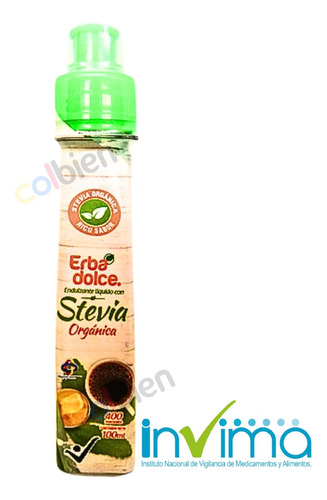 Stevia Organica Liquida 100ml | Endulzante Natural Con Invim