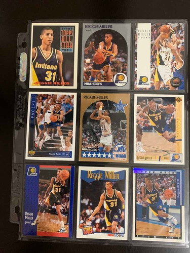 Tarjetas De Basquetbol 2 Nba Reggie Miller 100% Originales