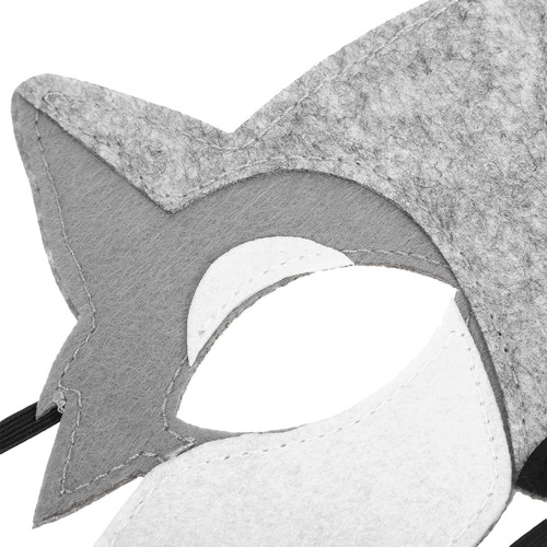 1 Uds. Máscara De Lobo Gery De Fieltro: Máscara De Lobo Másc