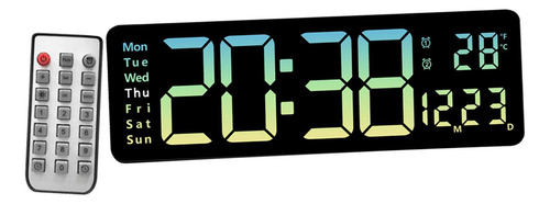 Reloj Despertador Led De Escritorio, Reloj Digital De Verde