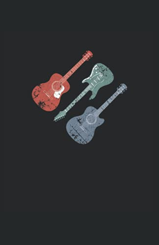 Guitarras Vintage Alternate Grunge: Cuaderno | Cuadriculado