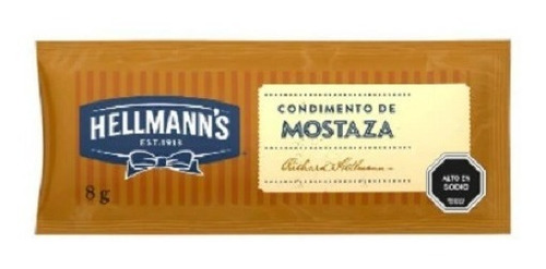 Mostaza Hellmans Sachet 8grs. Caja 528und