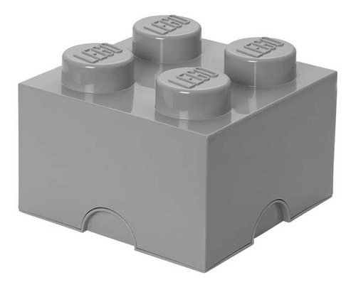 Caja Organizadora Lego Forma De Bloque Color Gris 