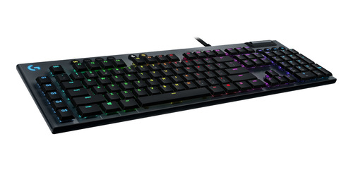 Imagen 2 de 3 de Teclado gamer Logitech Serie G G815 QWERTY GL Tactile inglés US color negro con luz RGB