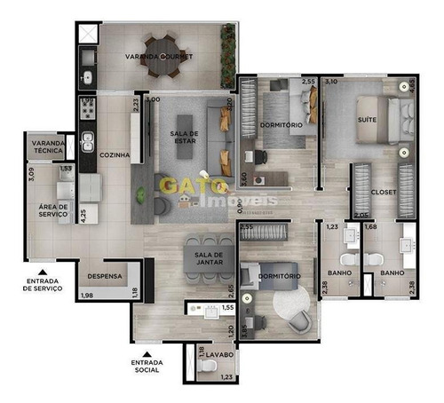 Imagem 5 de 15 de Apartamento Para Venda Em Jundiaí, Jardim Campos Elísios, 3 Dormitórios, 1 Suíte, 2 Banheiros, 2 Vagas - 20940_1-1755763