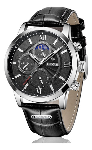 Relojes Para Hombre Lige Casual Analógico Reloj Impermeable