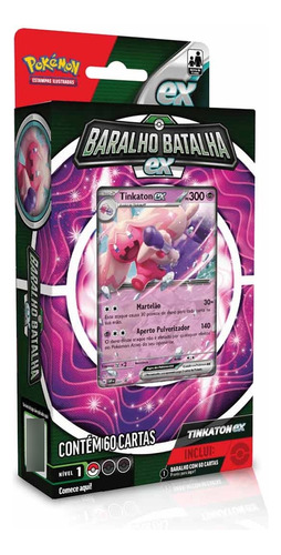 Cartas Pokémon Baralho De Batalha Tinkaton Ex - Copag