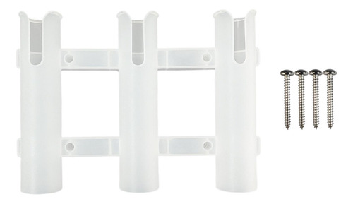 D1y: White Boat Fishing 3 Tube Rod Holder Soporte De Montaje