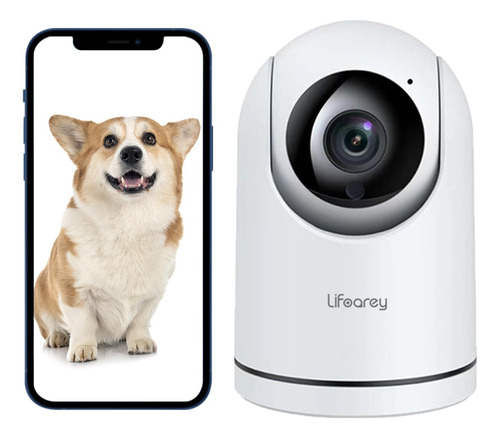 Lifoarey Camara Wifi Interior 1080p, Camara Para Mascotas Co