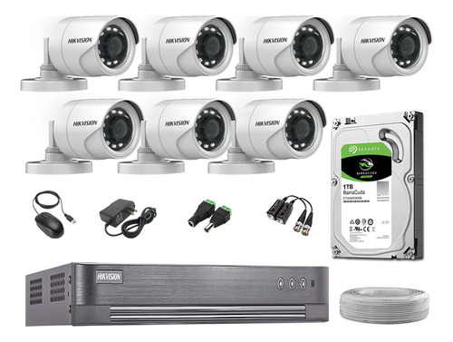 Cámaras Seguridad Exterior Kit 7 Full Hd 1080p + Disco 1tb