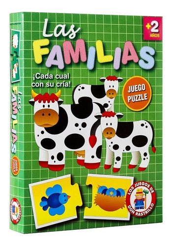 Juego De Mesa Infantil Las Familias De Animales Ruibal