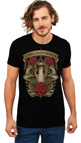 Playera Libros Slithers And Scales Diseño 01 Beloma