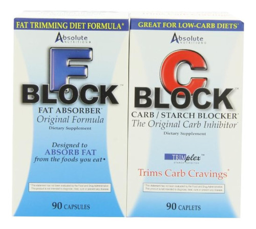 Absolute Nutrition Carb Blocker Y Fat Blocker Dynamic Duo