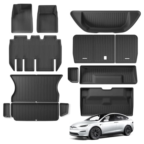 Smabee Juego De 13 Alfombrillas Para Tesla Modelo X 2024 De 