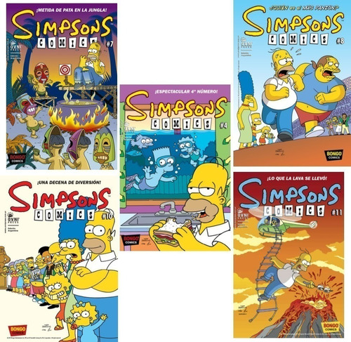 Imagen 1 de 8 de Lote Simpson Comic Pack Bongo Ovni Press Oferta Coleccion