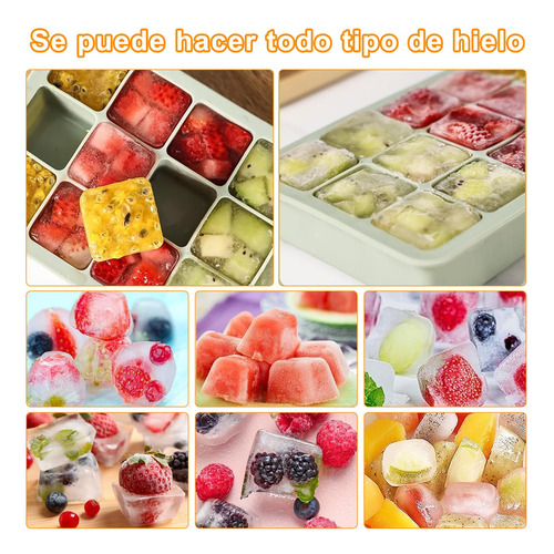 Molde De Hielo De Tres Piezas, Bandeja For Cubitos De Hielo