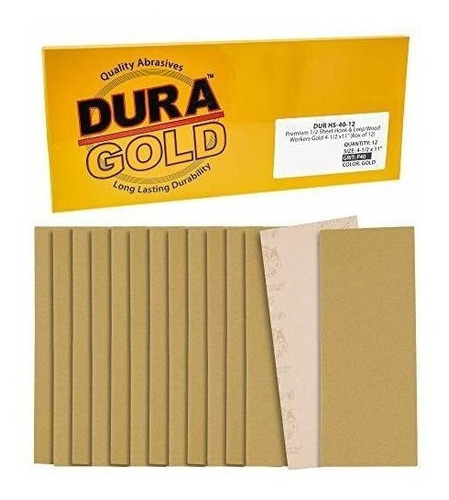 12 Lijas Dura-gold 11.4cm X 28cm Grano 40