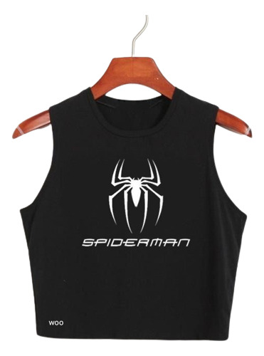 Top Cuello Redondo Spiderman Dama