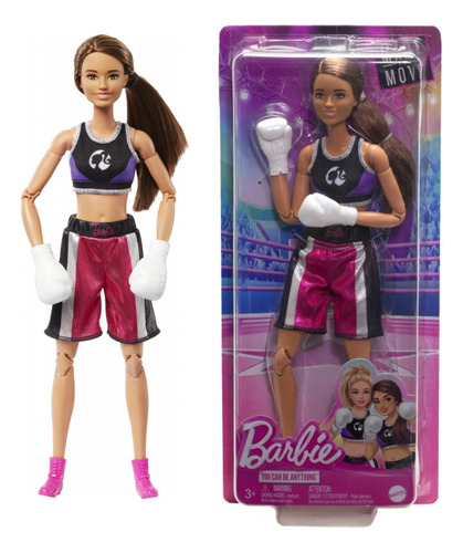 Muñeca Barbie Made To Move Movimientos Divertidos Boxeadora