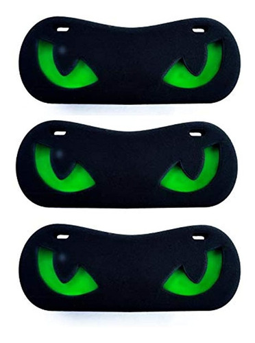 Luz Led Diseño De Ojos De Gato Color Negro-verde. Marca Pyle