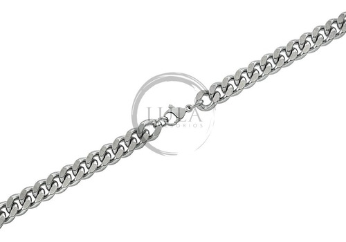Imagen 4 de 7 de Cadena Collar Hombre Acero Quirurgico Eslabon Cubano Gruesa