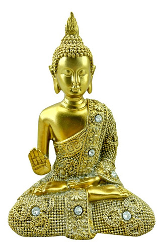 Figura Decorativa Chica Buda Meditacion 16cm Zen Deco Zn 