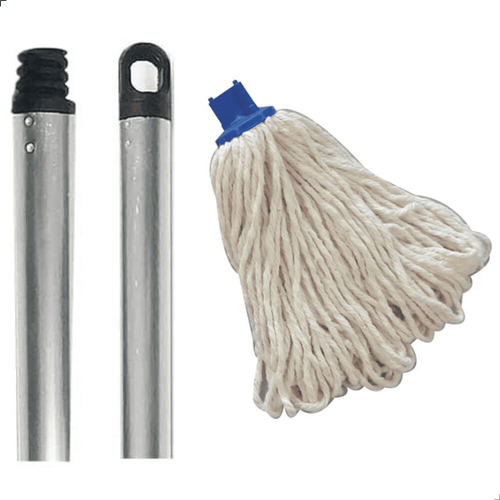 Mop Úmido 30cm Mopinho Com Cabo Universal Alumínio 1,20 