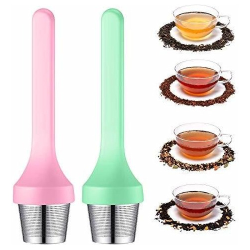 2pcs Infusor De Té Filtro De Taza De Té De Malla Extr...