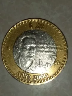 Moneda De 20 Pesos Octavio Paz Con Firma Del Año 2000