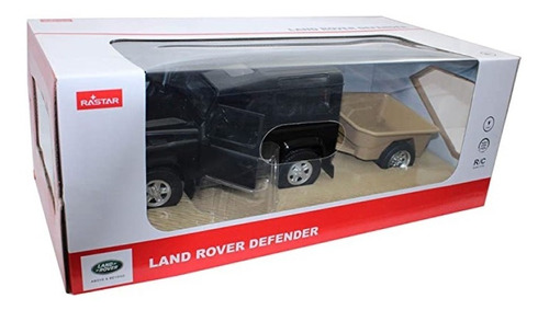 Land Rover Defender Rc Rastar Escala 1 14 Con Remolque Y Luz