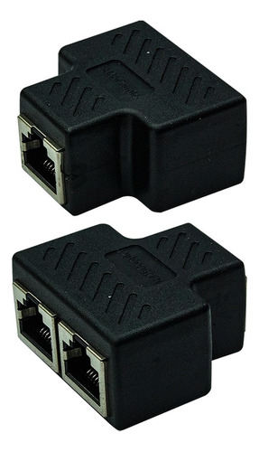 Adaptador Duplicador De Cabo De Rede Rj45 Fêmea Cat5/cat6