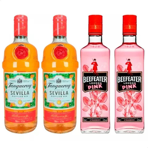 Gin Tanqueray Flor De Sevilla + Beefeater Pink 700ml Bebidas