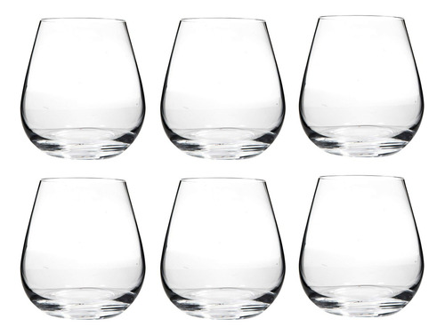 Copa Copón Sin Pie Cristal Bohemia Columba 380ml Set X 6