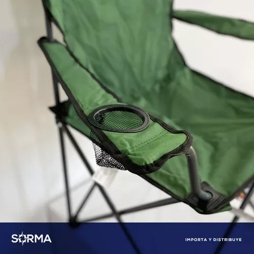 Silla Sillon Plegable Camping Playa Porta Vaso + Bolso