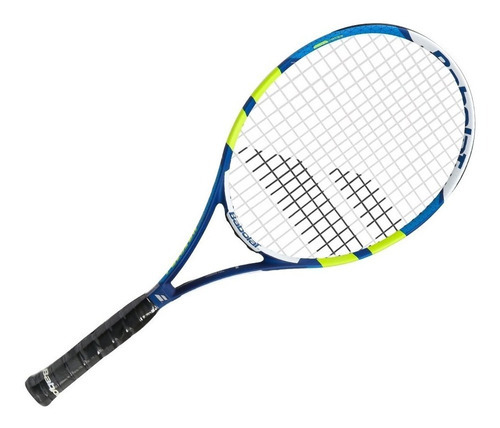 Raqueta de tenis Babolat Pulsion 102 azul y verde L2 Grip