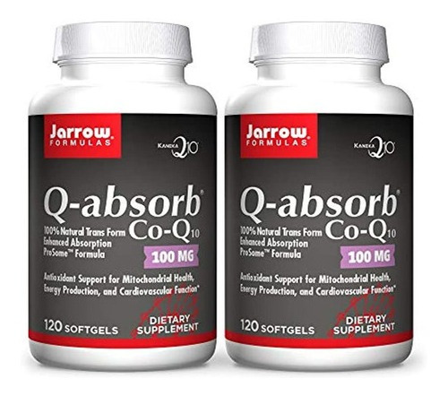 Jarrow Formulas Q-absorber Co-q10 100 Mg - 120 Capsulas Bla