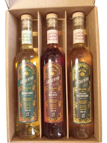 Vinagres De Malbec, Trebiano Y Manzana 500ml C/u By Millán