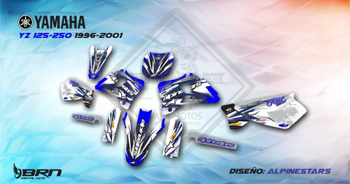 Kit De Calcos Yamaha Yz 125 - 250 1996 / 2001