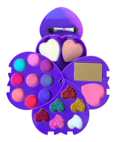 Set De Maquillaje Niñas Mujer Sombra De Ojos Mate Brillos