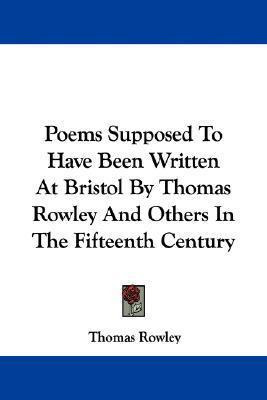 Libro Poems Supposed To Have Been Written At Bristol By T...