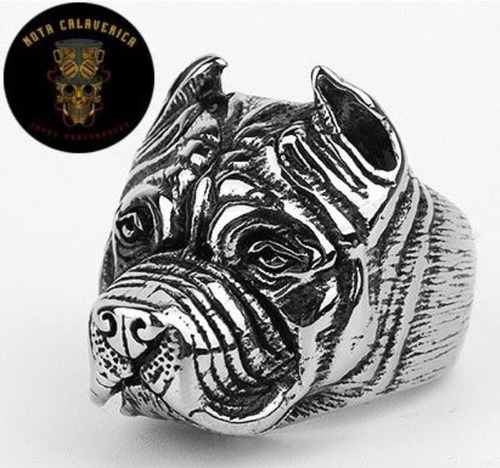 Anillo Bulldog Acero 100% Inoxidable 