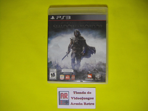 Middle Earth Shadow Of Mordor Ps3 